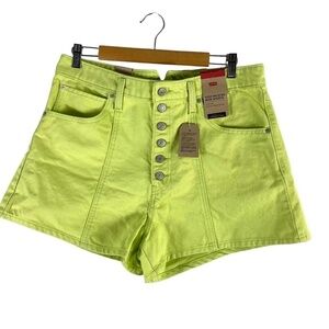 Levi's Notch High Waisted Mom Shorts SZ 33 NEW NWT